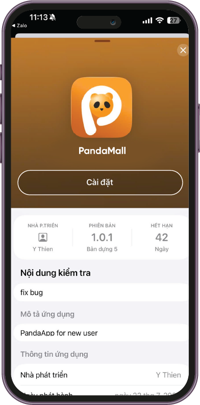 Nhấn Install